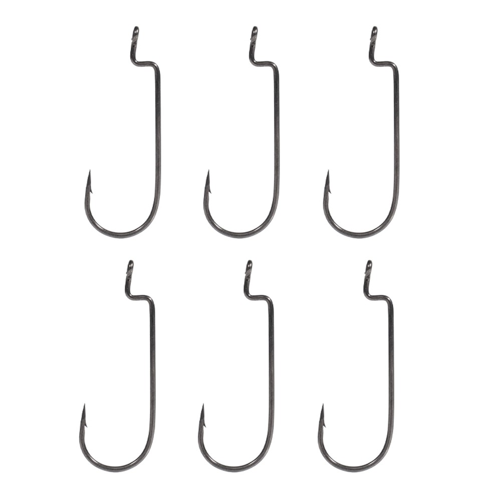 BKK Offset Worm Round Bend - Offsethaken Superslide - 6Stück - Gr.4/0