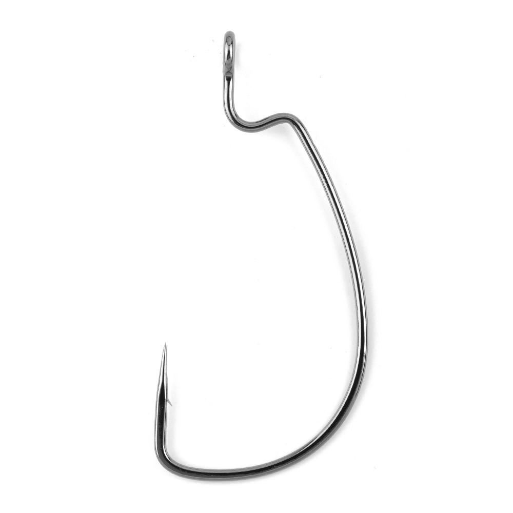Gamakatsu Worm 330 Bottom Jigging - Offsethaken NS Black - Gr.4/0 - 5Stück