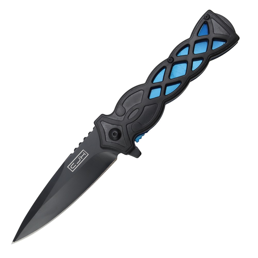 Herbertz Einhandmesser schwarz/blau