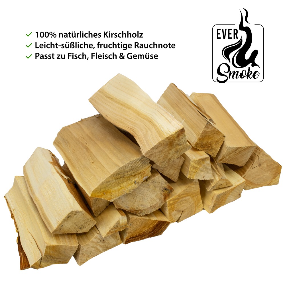 Eversmoke Premium Wood Chunks Räucherklötze Kirsche 1.5 kg - Kirsche