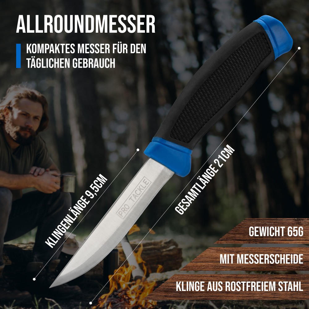 Pro Tackle Angelmesser Allroundmesser 1Stück - 10cm