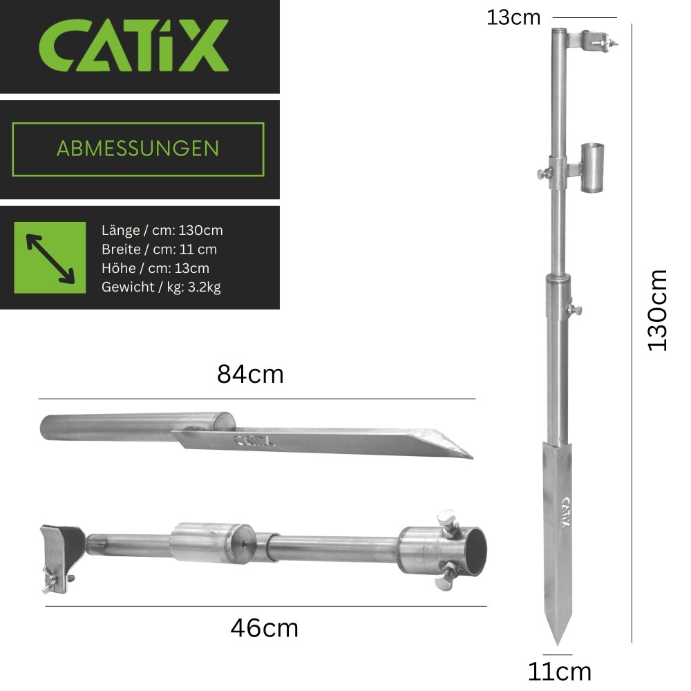 Catix Heavy Cat Rod Rest - Waller-Rutenständer 130cm