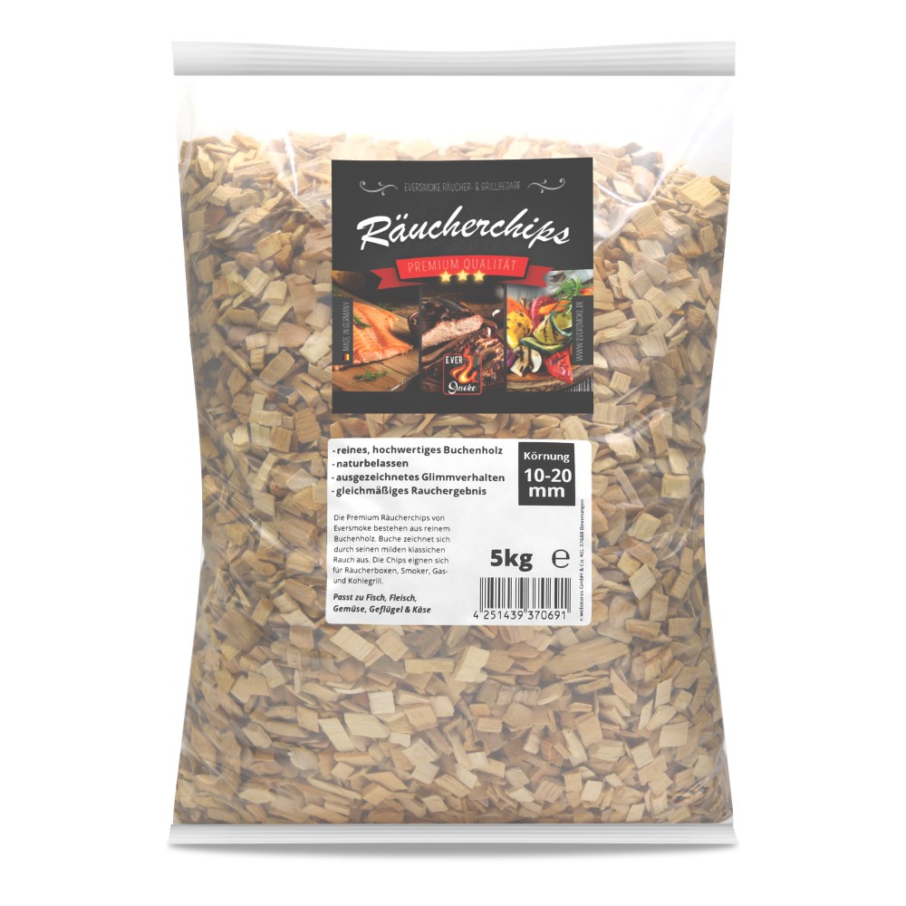 Eversmoke Premium Räucherchips "10,0-20,0mm" 5kg