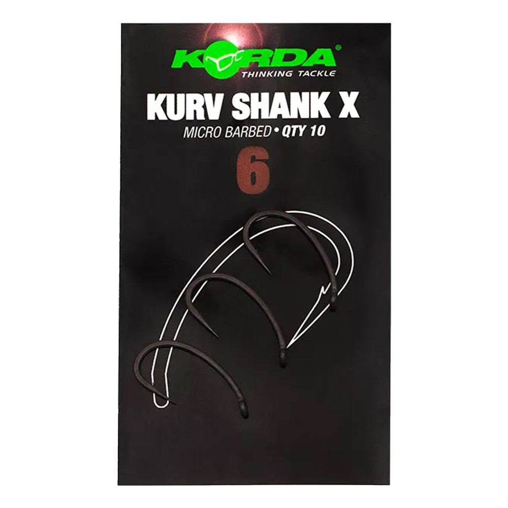 Korda Kurv Shank X Karpfenhaken Size 6