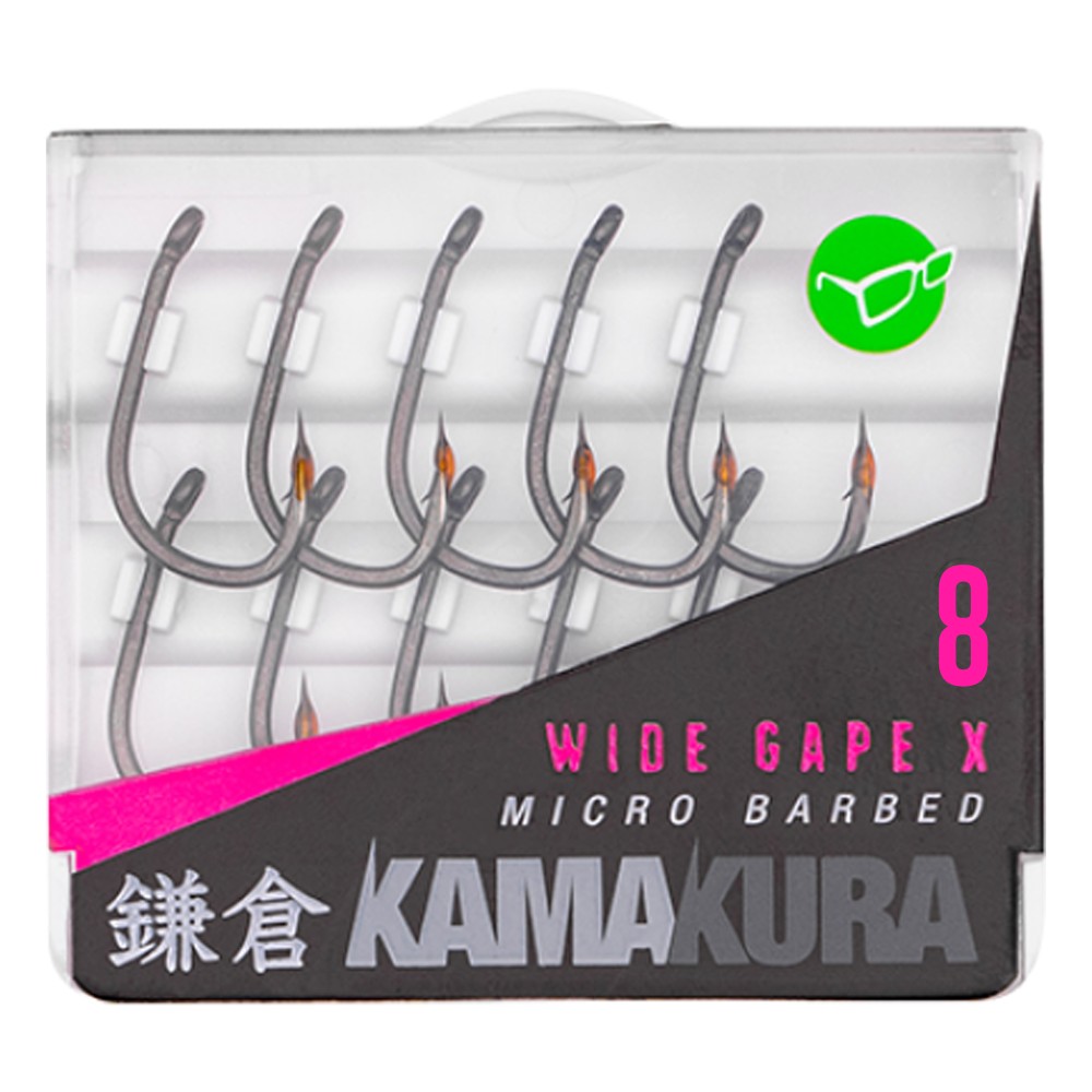 Korda Kamakura Wide Gape X Karpfen Haken Size 8