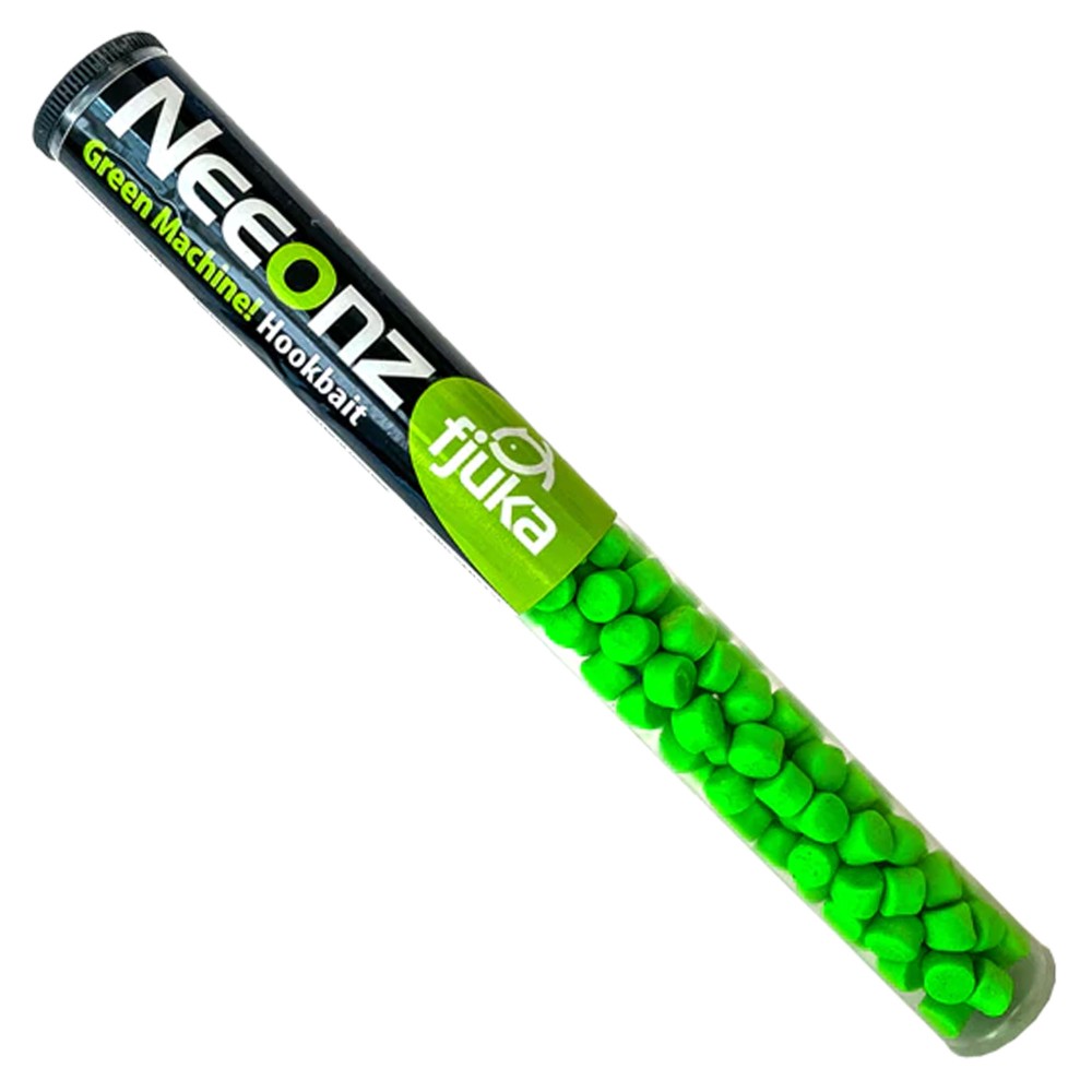 Fjuka Neeonz - Hyper-Fluoro Hakenköder 7mm - Green Machine