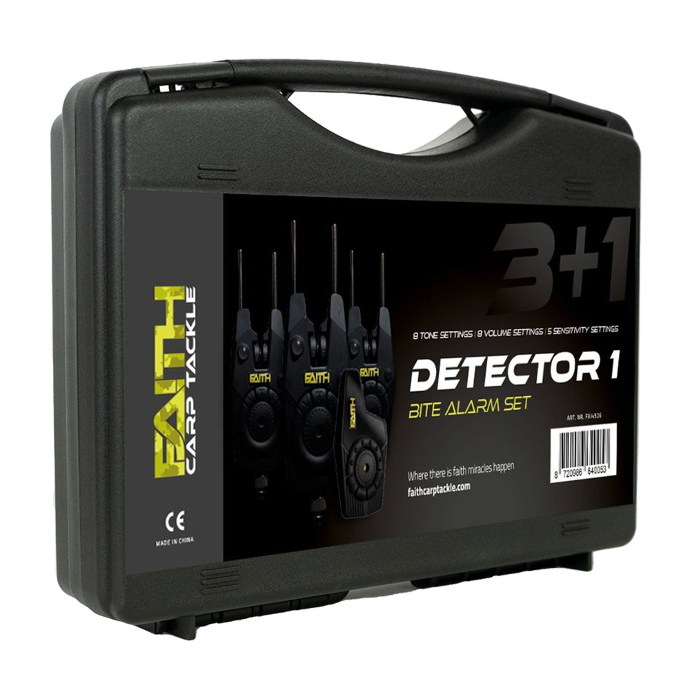 Faith Detector Bissanzeigerset inkl. Transportkoffer - Funkbissanzeiger Set 3+1 - 3 Bissanzeiger + Empfänger