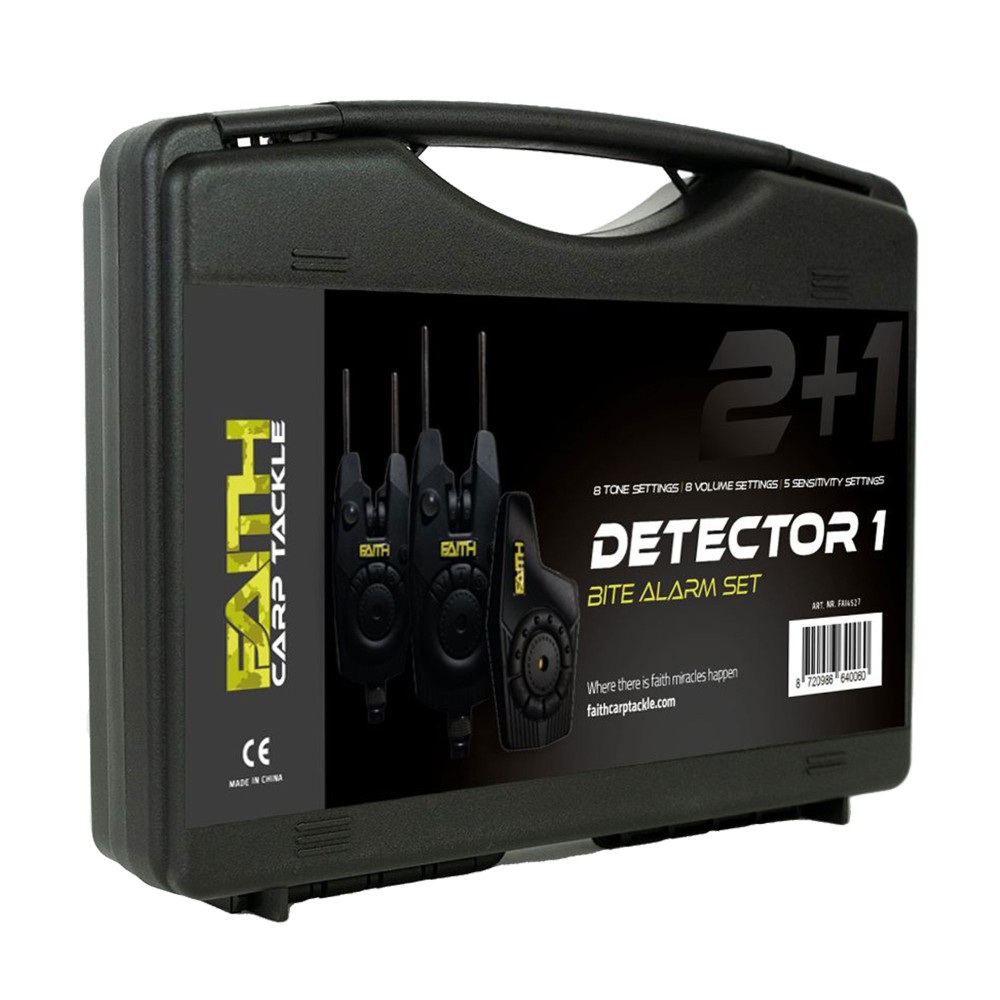 Faith Detector Bissanzeigerset inkl. Transportkoffer - Funkbissanzeiger Set 2+1 - 2 Bissanzeiger + Empfänger