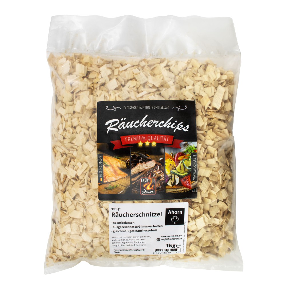 Eversmoke Premium BBQ Räucherschnitzel Ahorn Schnitzel - 1kg