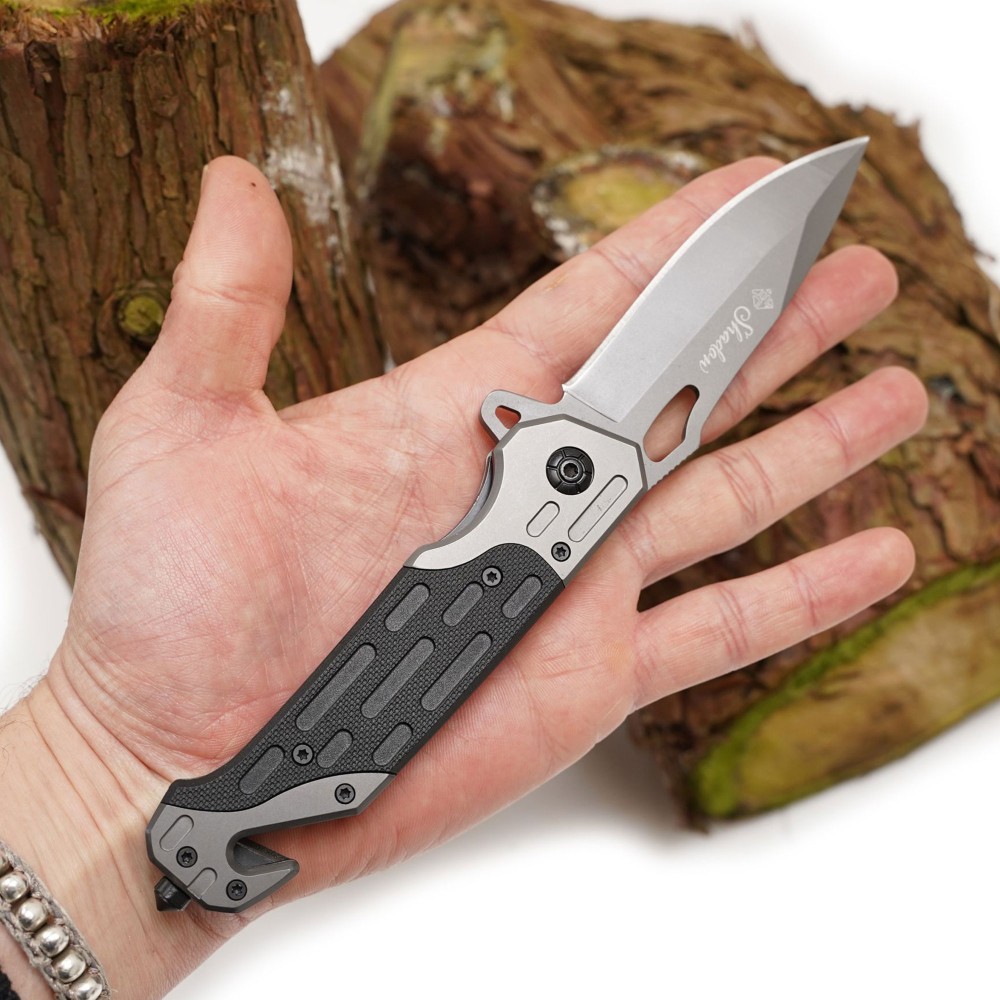 EuroCatch Shadow - Taschenmesser - 420 rostfrei 13,50cm - 9,2cm - 1 Stück