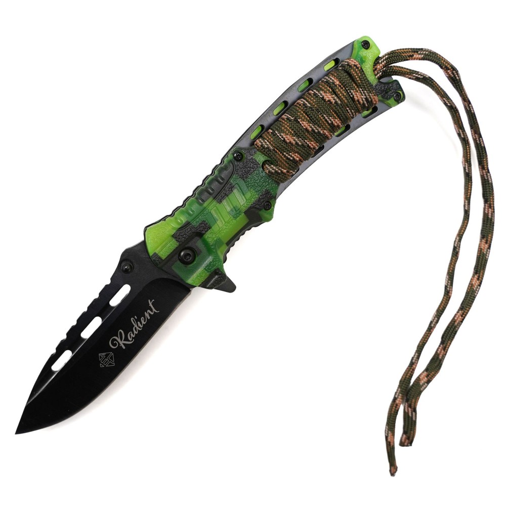 EuroCatch Radient Glow in the Dark - Taschenmesser - 420 rostfrei 21,50cm - 9,2cm - 1 Stück