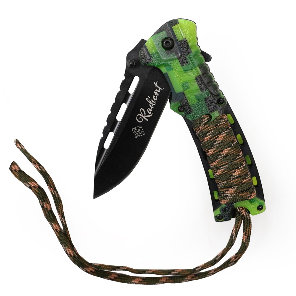 EuroCatch Radient Glow in the Dark - Taschenmesser - 420 rostfrei 21,50cm - 9,2cm - 1 Stück