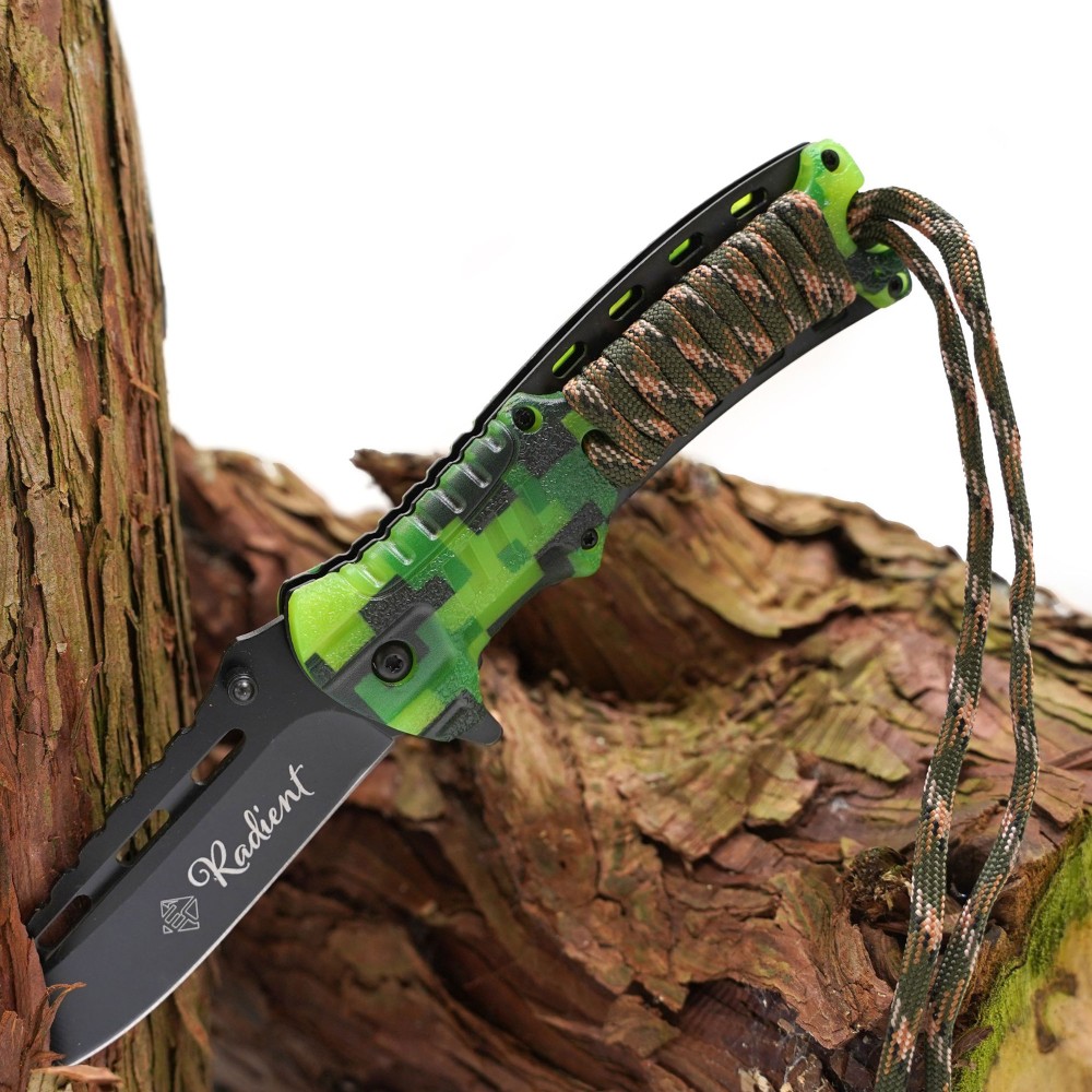 EuroCatch Radient Glow in the Dark - Taschenmesser - 420 rostfrei 21,50cm - 9,2cm - 1 Stück