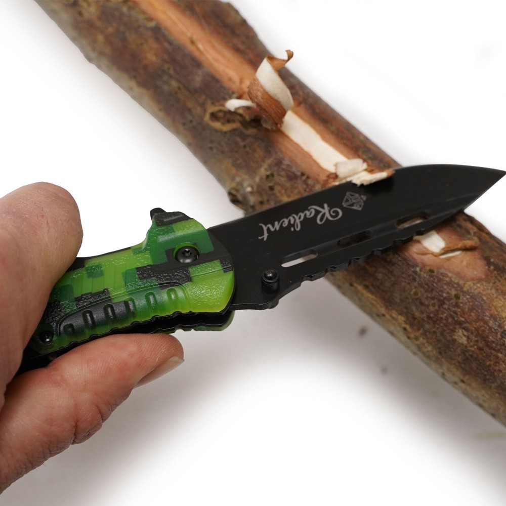 EuroCatch Radient Glow in the Dark - Taschenmesser - 420 rostfrei 21,50cm - 9,2cm - 1 Stück