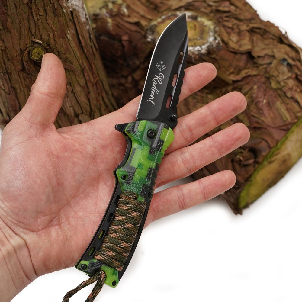 EuroCatch Radient Glow in the Dark - Taschenmesser - 420 rostfrei 21,50cm - 9,2cm - 1 Stück