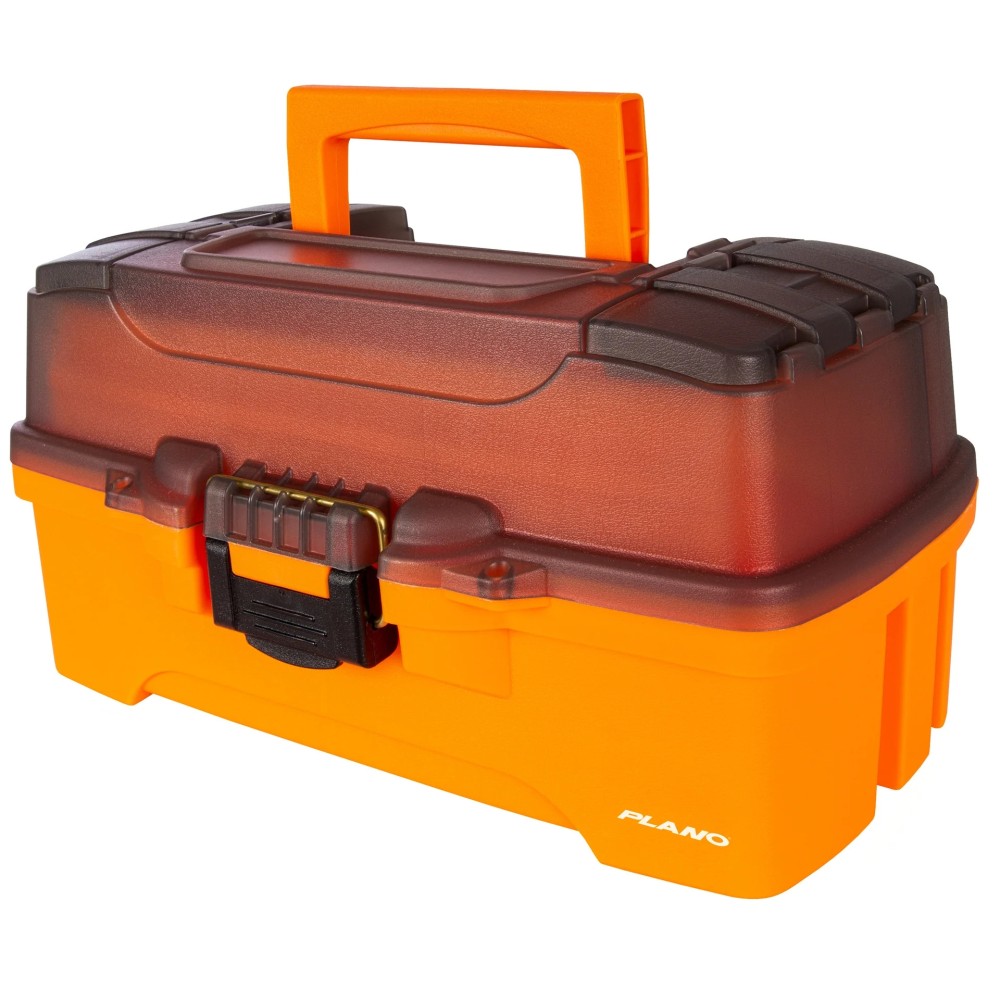 Plano Two-Tray Tackle Box - Angelkoffer Smoke Orange - 36x21,5x19,5cm
