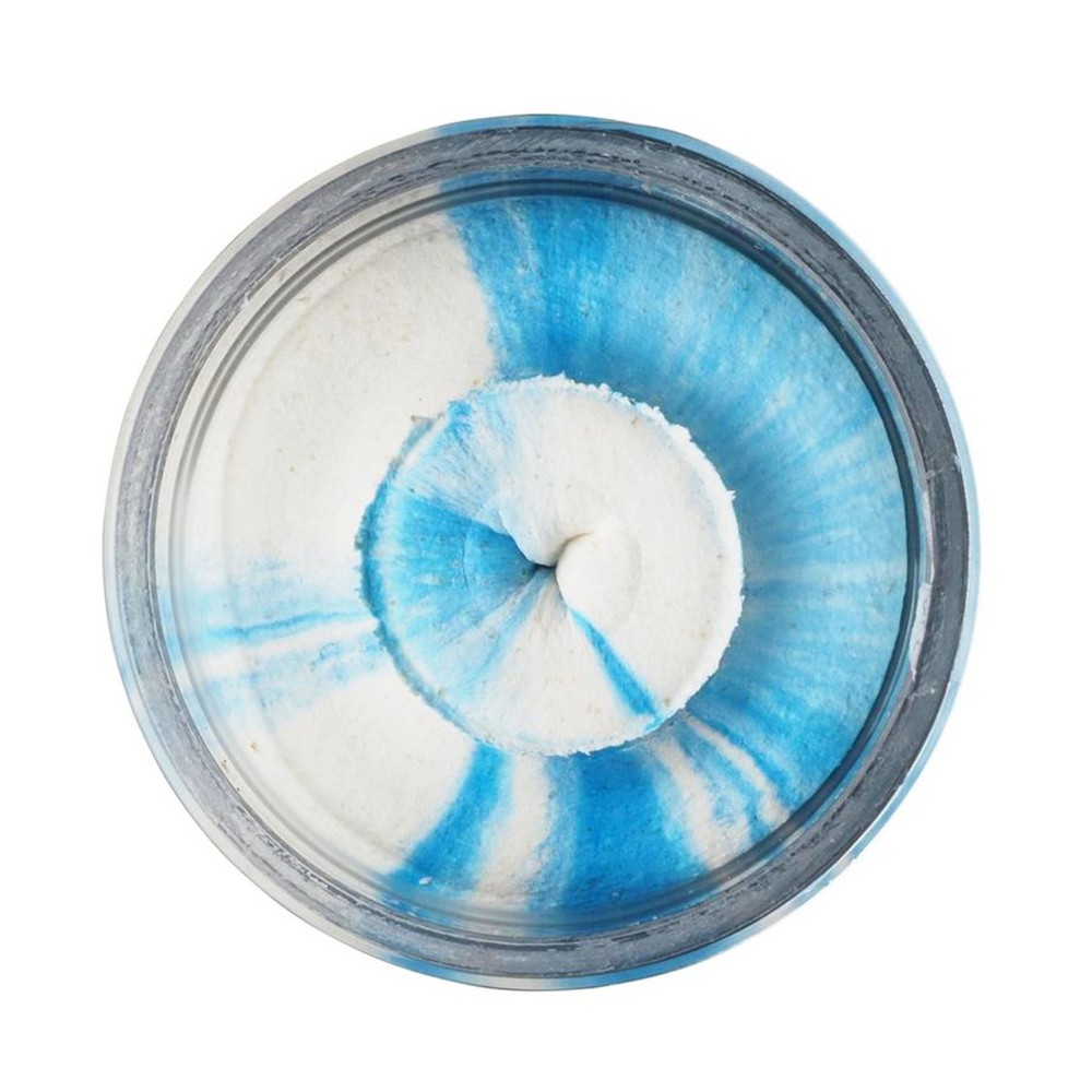 Berkley PowerBait® Natural Glitter Trout Dough - Forellenteig White/Blue Glitter - Garlic - 50g