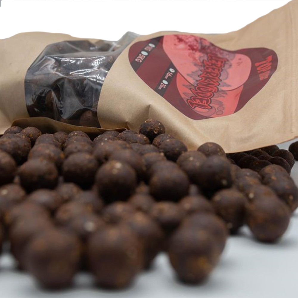 Top Secret Leberknödel - Boilies 16mm - braun/rot - 1kg - Leber