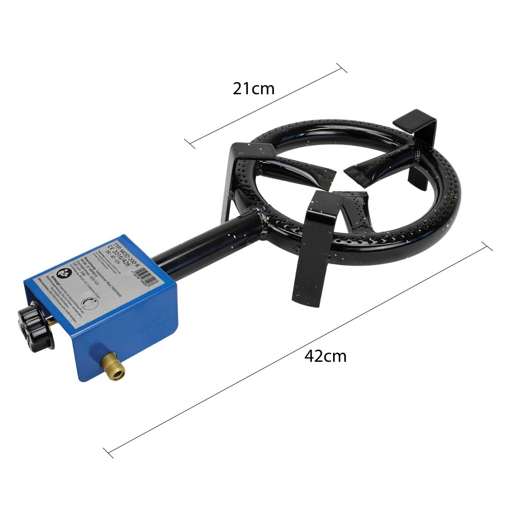 Eversmoke Gasbrenner Maxi 5000 Watt für Räucheröfen 1Stück