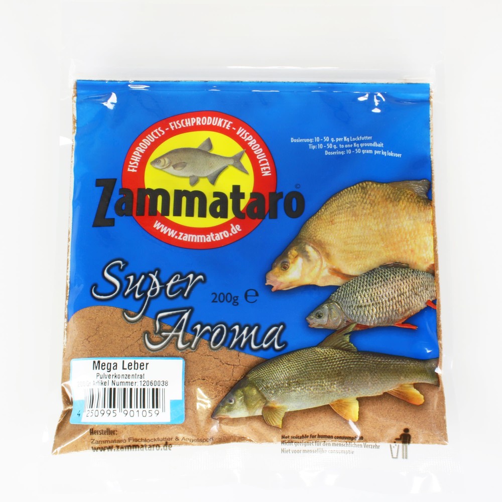 Zammataro Super Aroma Mega Leber Pulver Lockstoff 200g