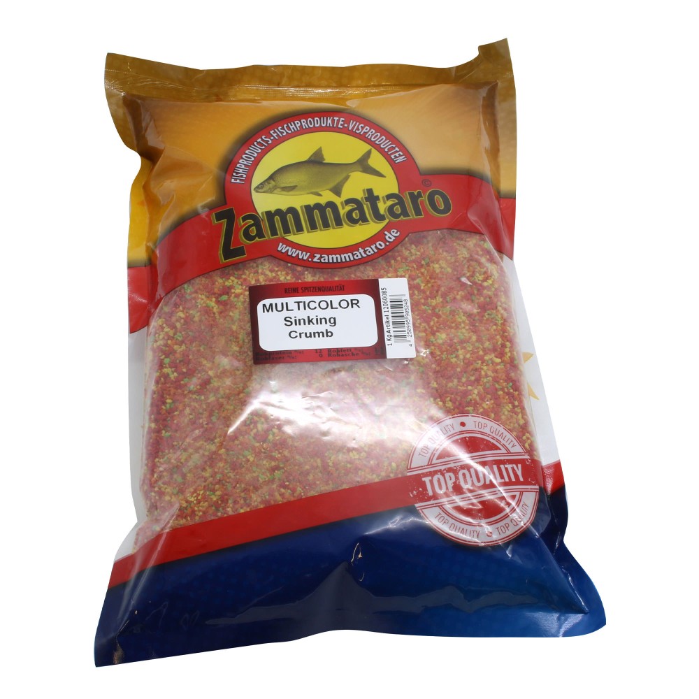 Zammataro Futterzusatz Sinking Crumb Multicolor 1000g - Sinkende grobe Farbpartikel