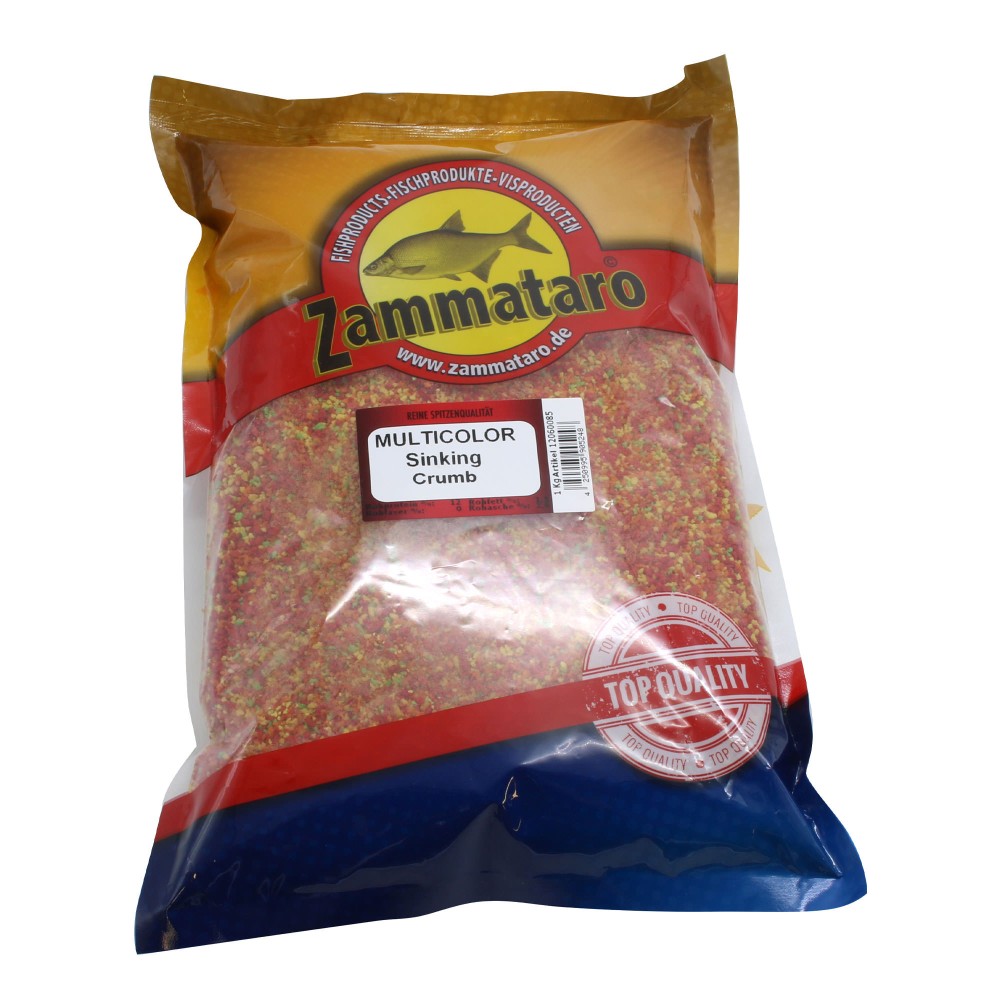 Zammataro Futterzusatz Sinking Crumb Multicolor 1000g - Sinkende grobe Farbpartikel