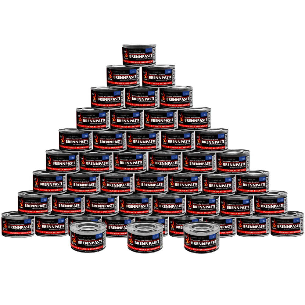 Eversmoke Premium Sicherheits Brennpaste / Brenngel 200g, 48 Stück