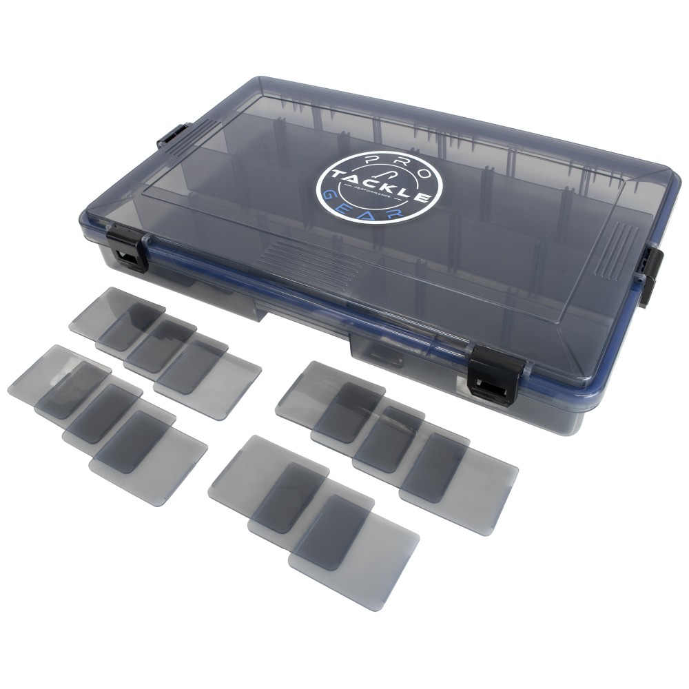 Pro Tackle Lure Box Shallow Köderbox grau - 35,5 x 23 x5 cm