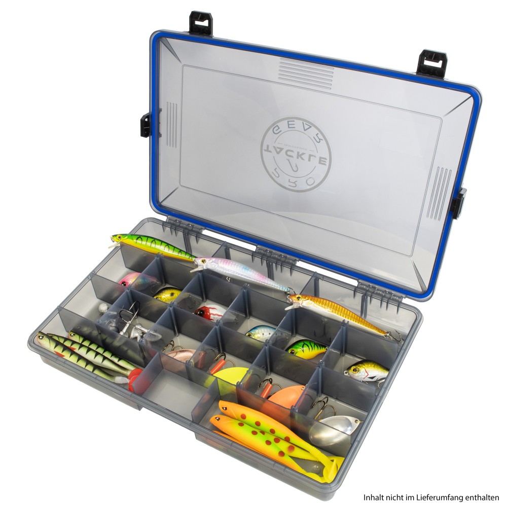 Pro Tackle Lure Box Shallow Köderbox grau - 35,5 x 23 x5 cm