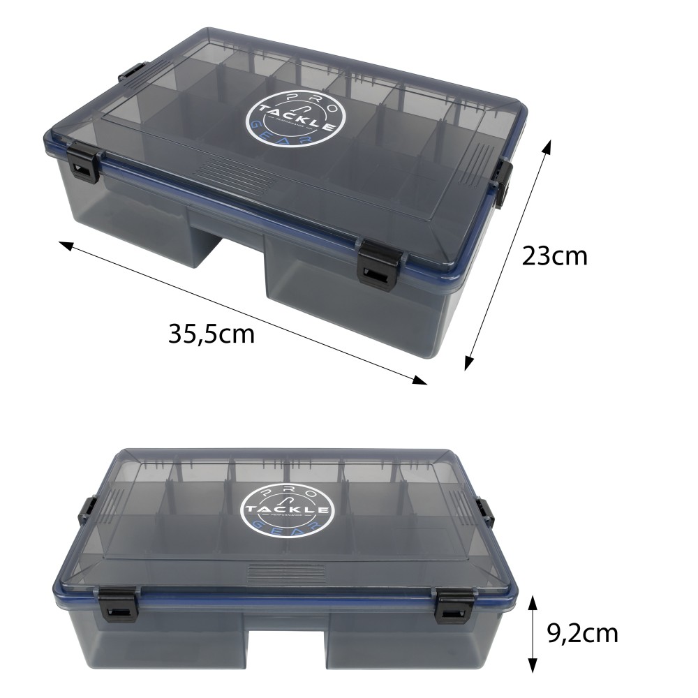 Pro Tackle Lure Box Deep Köderbox grau - 35,5 x 23 x 9,2 cm