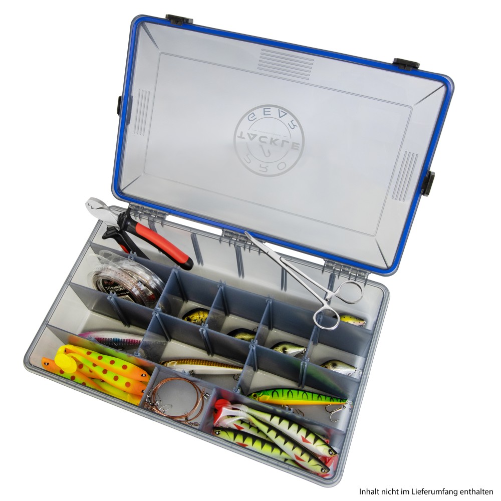 Pro Tackle Lure Box Deep - Köderbox grau - 35,5 x 23 x 9,2 cm