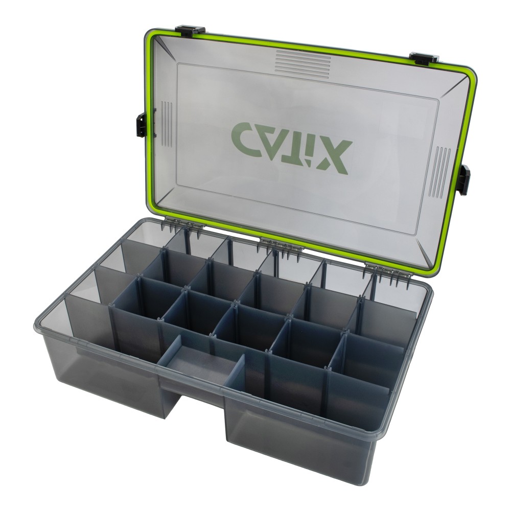 Catix Lure Box Deep - Zubehörbox grau - 35,5 x 23 x 9,2 cm