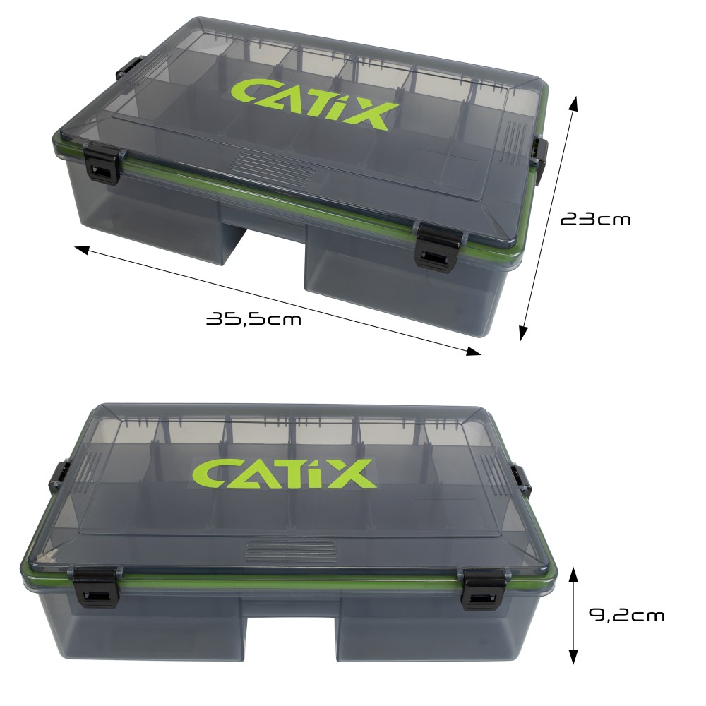 Catix Lure Box Deep - Zubehörbox grau - 35,5 x 23 x 9,2 cm