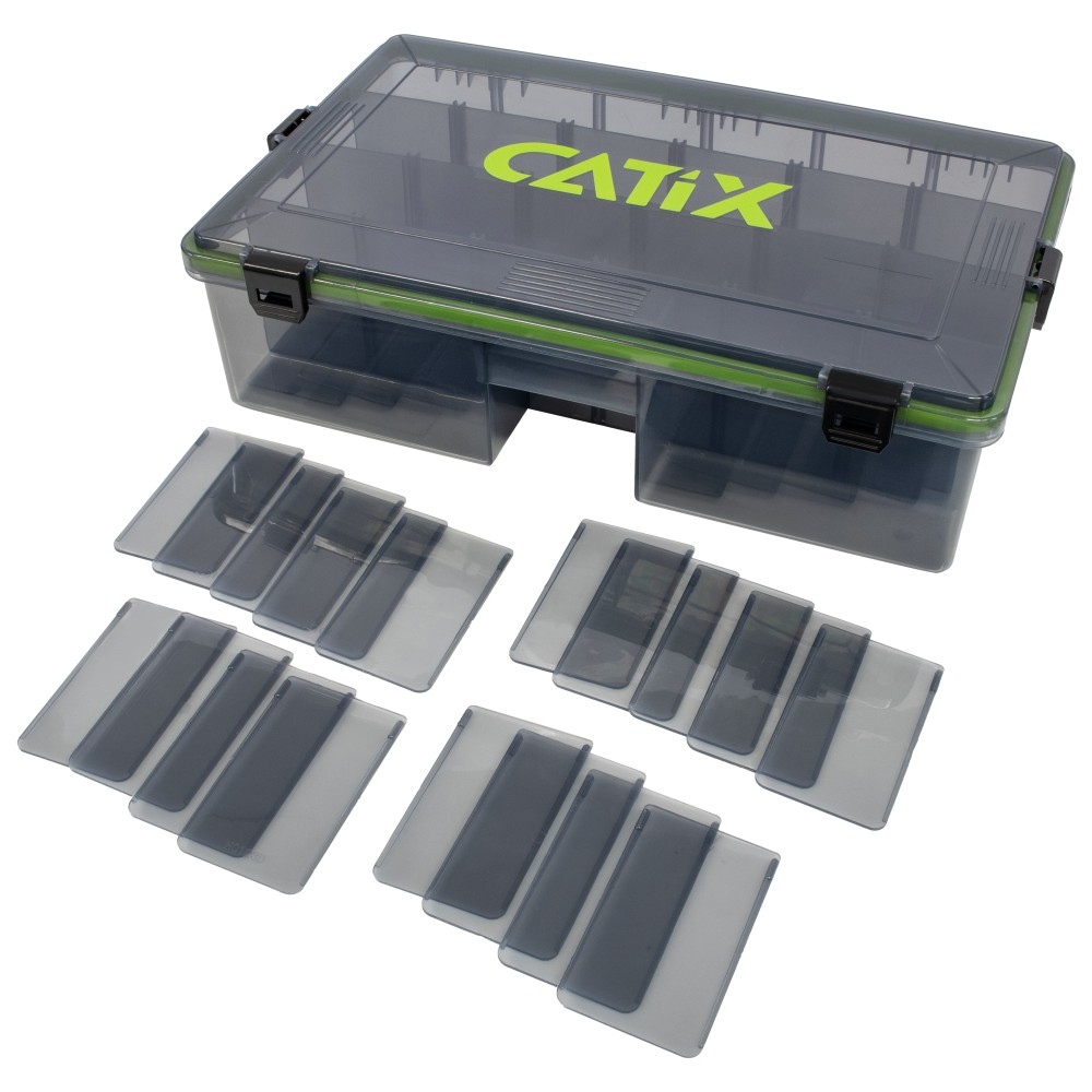 Catix Lure Box Deep Zubehörbox grau - 35,5 x 23 x 9,2 cm