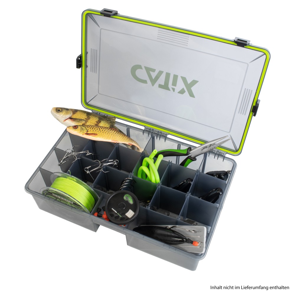 Catix Lure Box Deep Zubehörbox grau - 35,5 x 23 x 9,2 cm