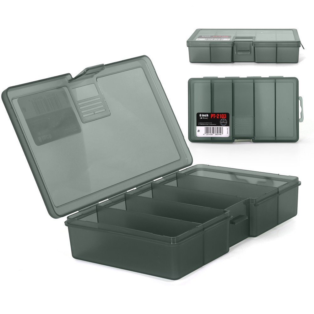 Pro Tackle Tackle Box 15-G Kleinteilbox Vertical - 15 x 9 x 3cm - Grey