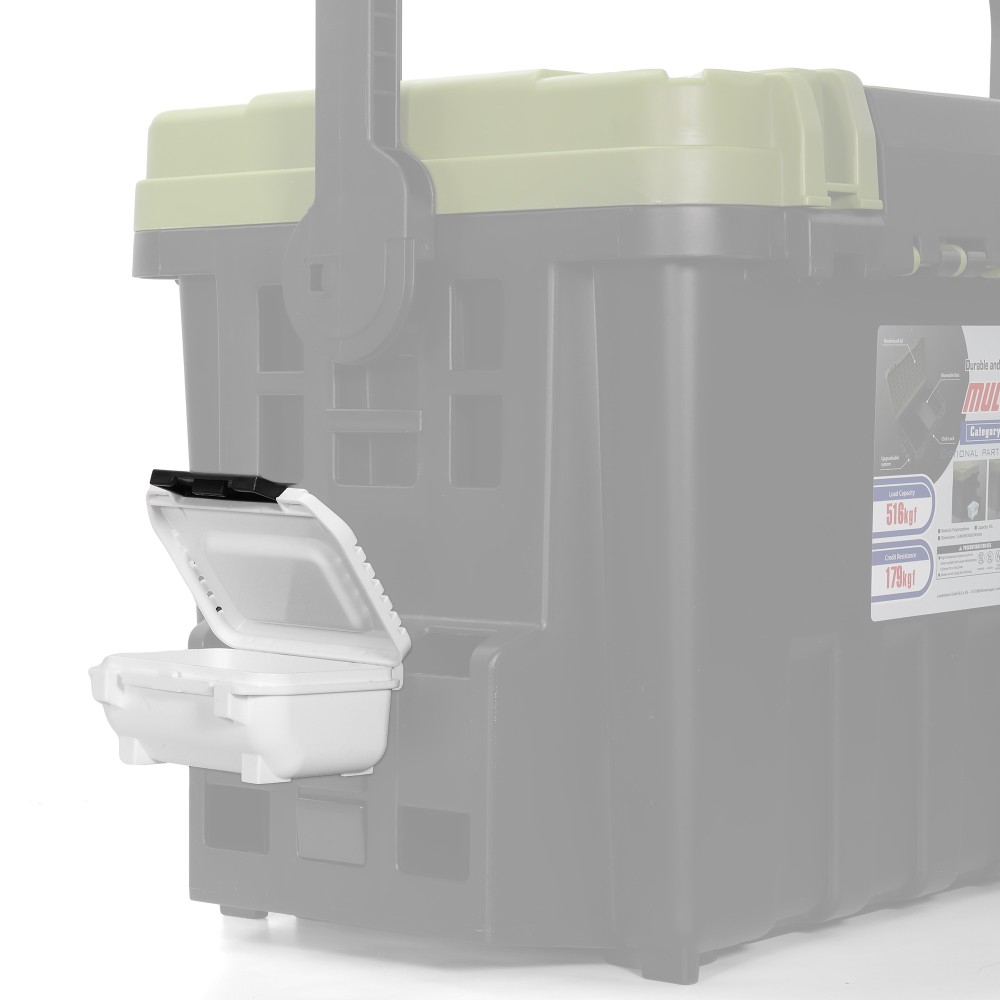 Pro Tackle Bait Box - Köderdose M - 10 x 9 x 4.5cm - White