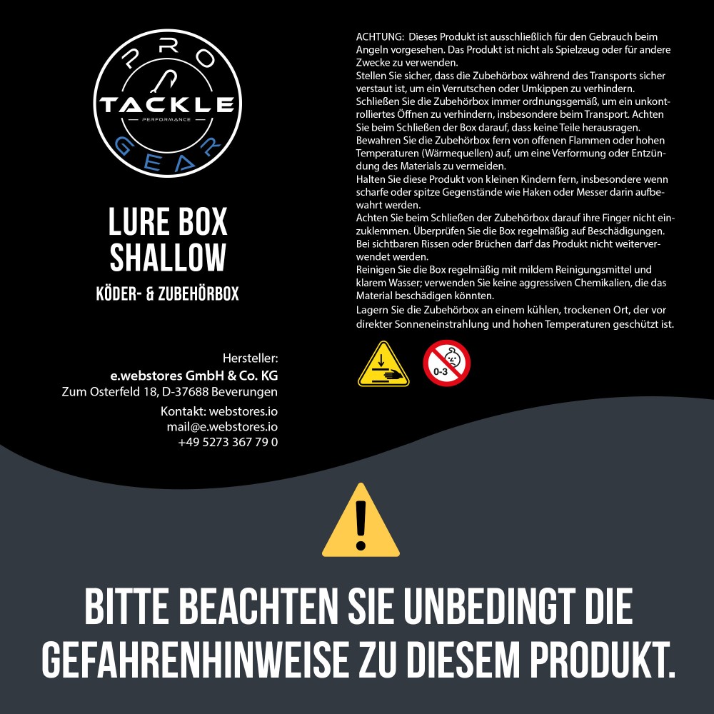 Pro Tackle Lure Box Shallow 3er Set - Köderbox 3 Stück