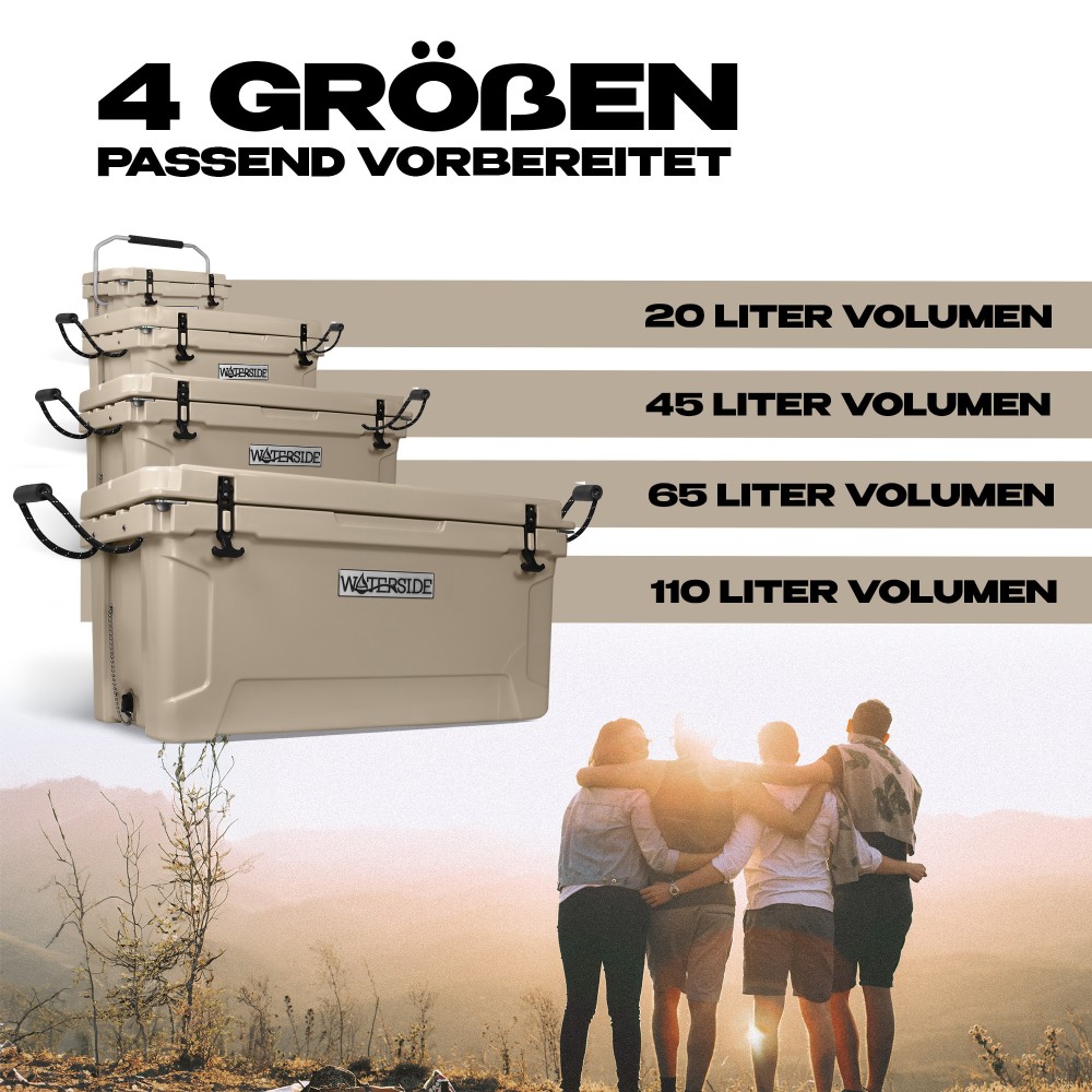 Waterside Frozen - Kühlbox desert sand - 65L