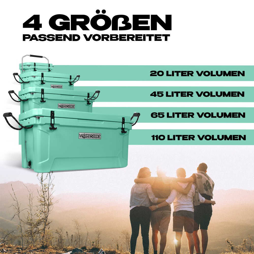 Waterside Frozen - Kühlbox mint green - 110L