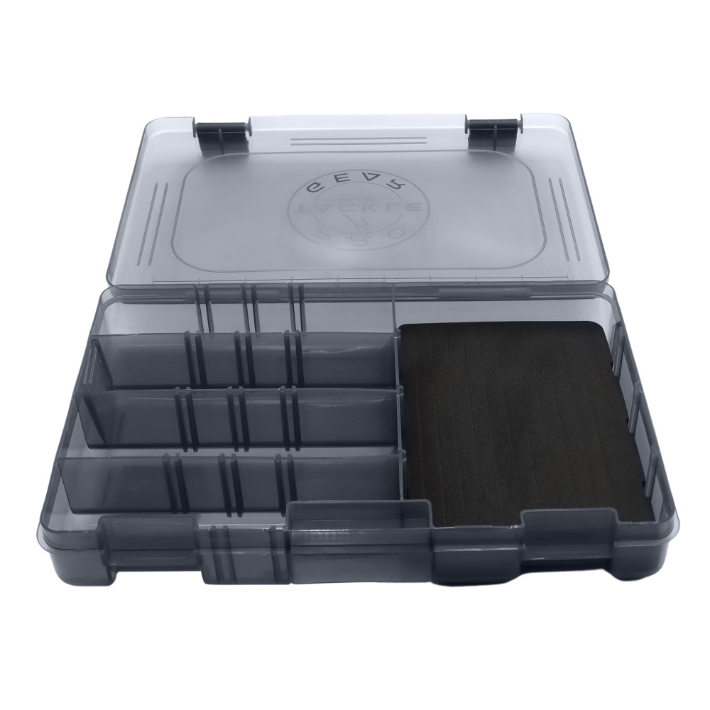 Pro Tackle Jig & Lure Box - Kunstköderbox grau - 27,5x18,5x4,5