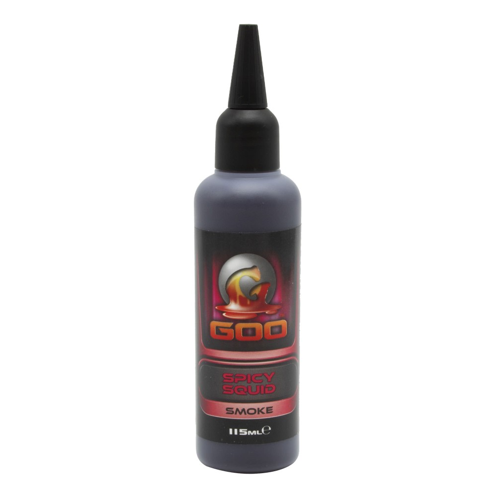 Korda The Goo Flüssig Lockstoff Spicy Squid Power Smoke - Rosa - gelartig - leicht UV-aktiv - 115ml