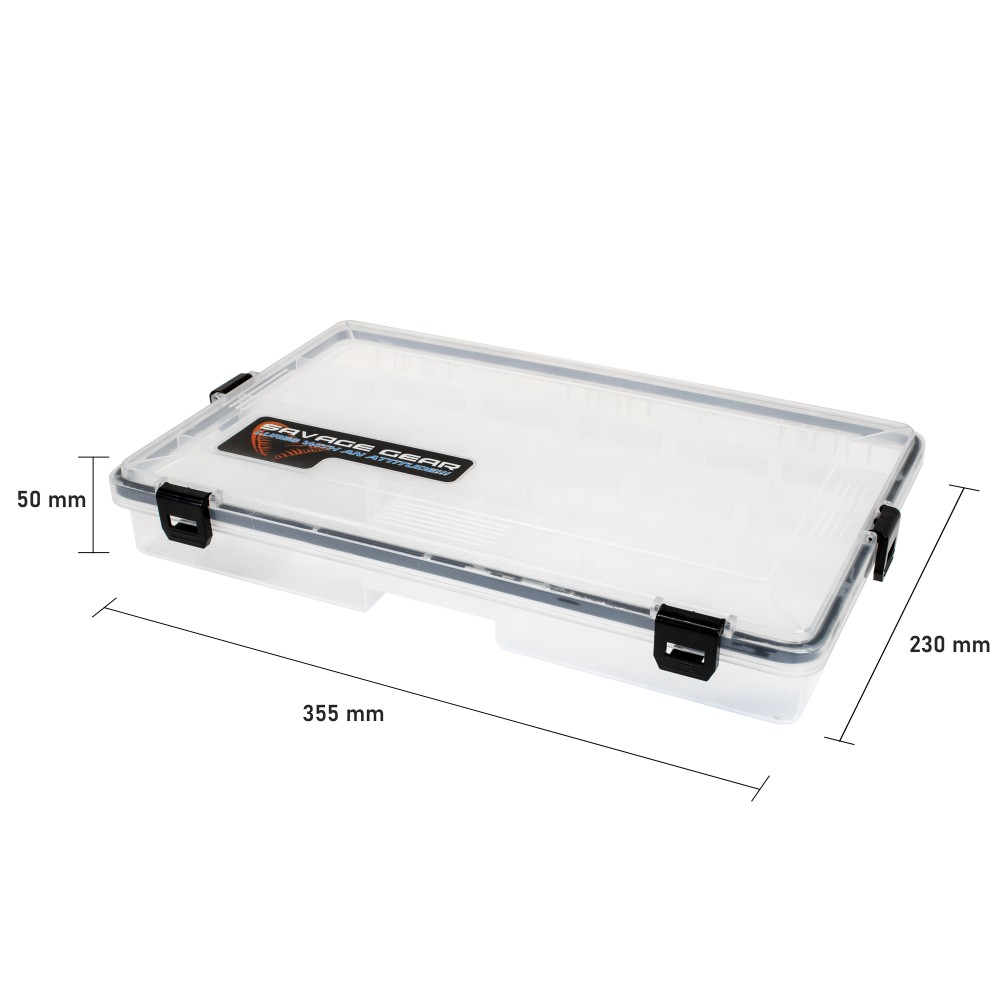 Savage Gear Waterproof Box - Sortimentsbox 35,5 x 23 x 5 cm
