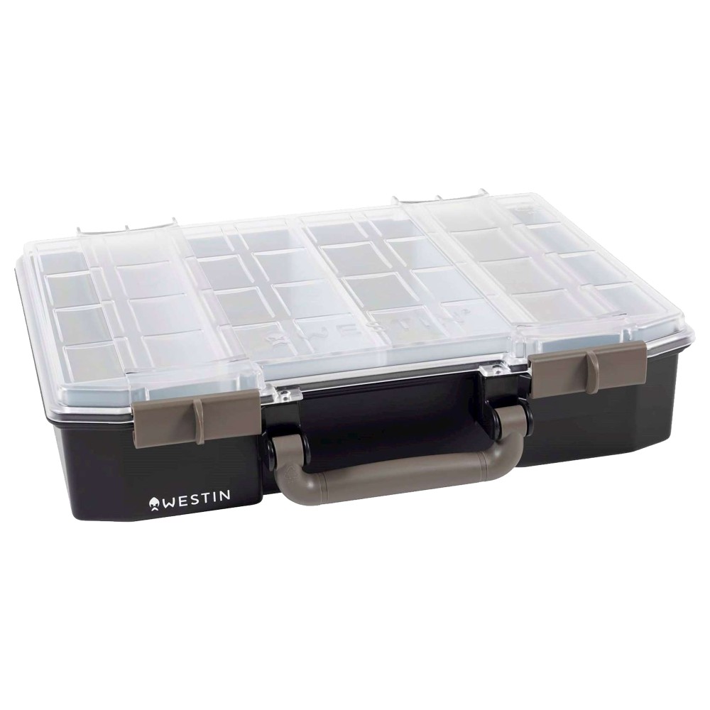 Westin W6 Lure Vault Köderbox 57 x 33,7 x 27,8cm - black clear - 1Stück