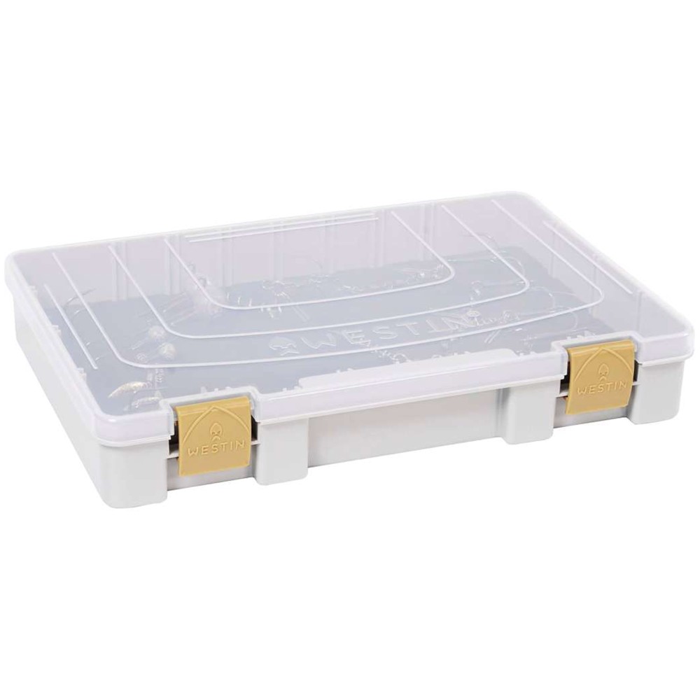 Westin W3 Rig Box Stinger-Box 28 x 19,5 x 4,5cm - grey clear - 1Stück