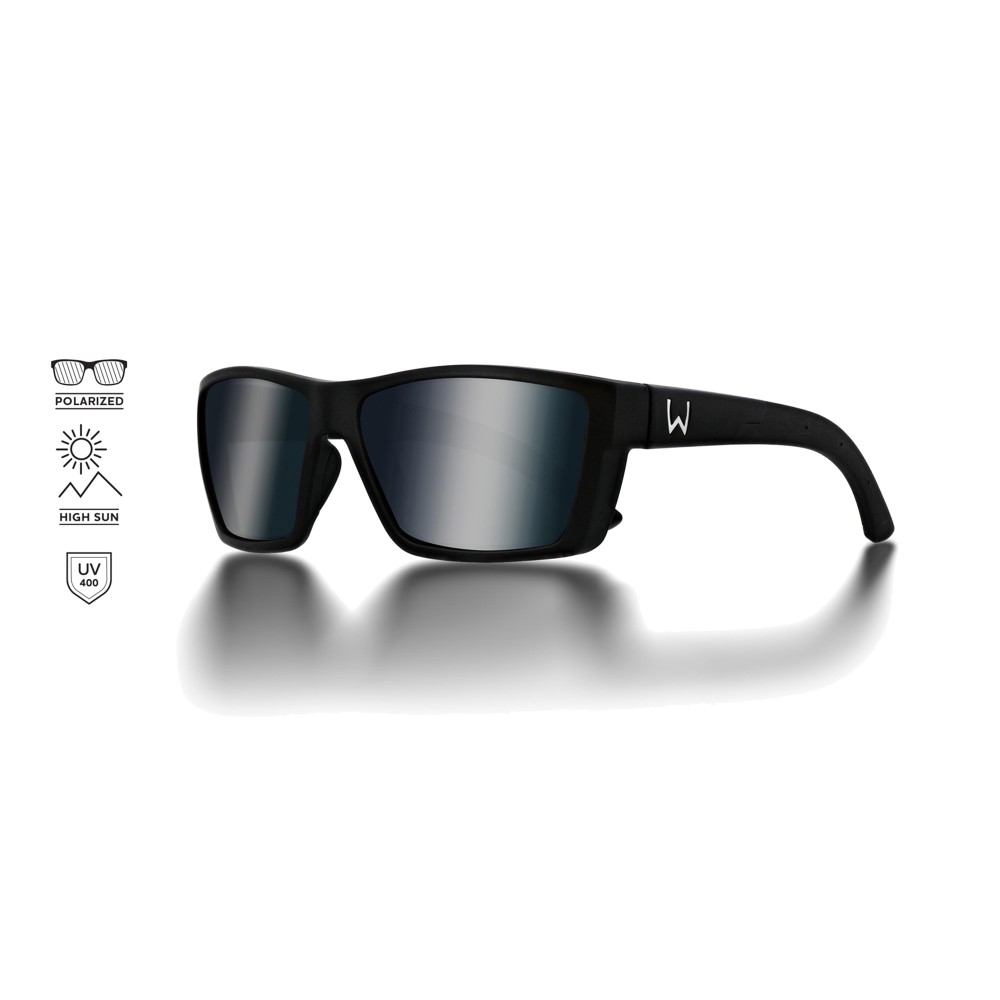 Westin W6 Street 100 Matte Black - LB Smoke LM Silver Flash AR Blue - Polarisationsbrille