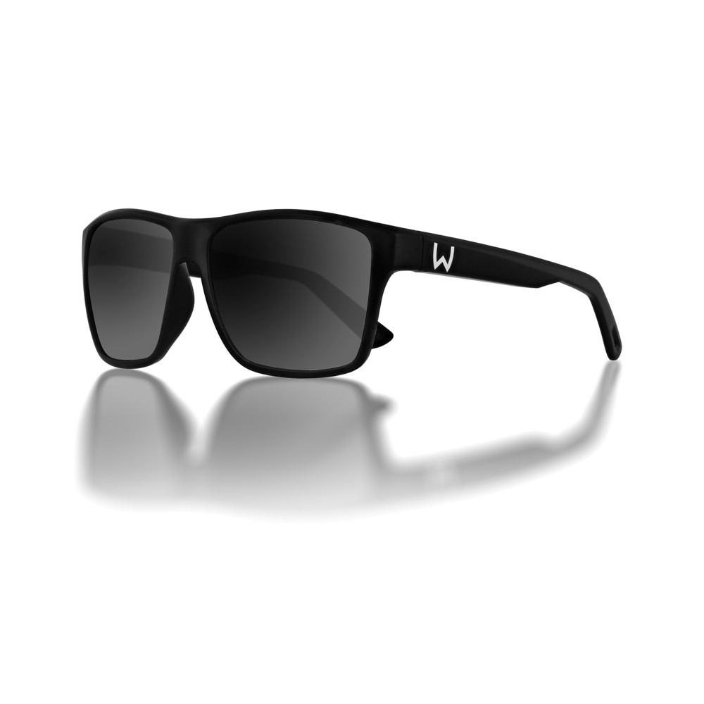 Westin W6 Street 200F - Polarisationsbrille Matte Black - LB Grey Blue AR Purple