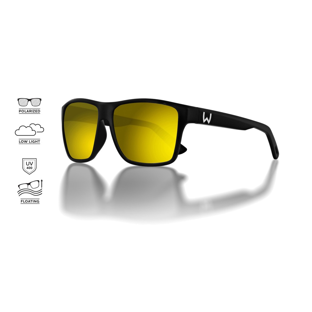 Westin W6 Street 200F - Polarisationsbrille Matte Black - LB Brown LM Yellow AR Green