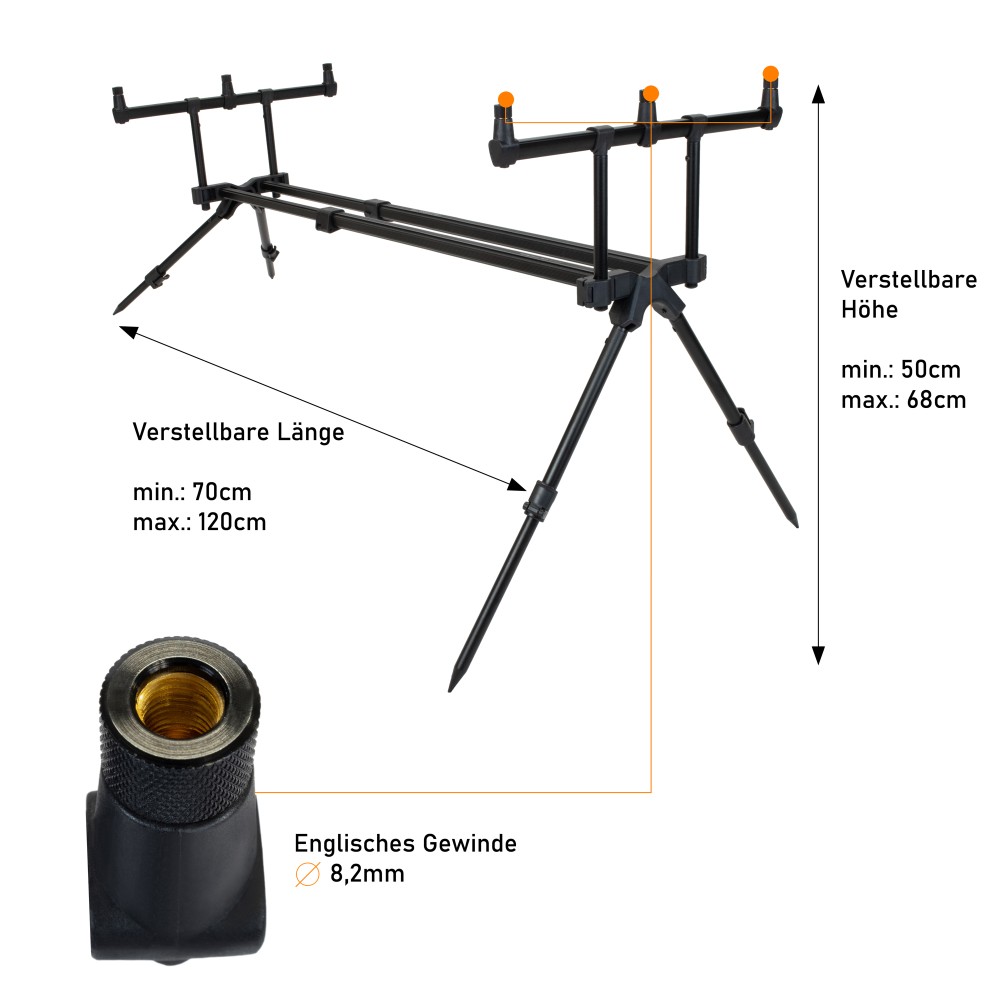 M-Pod - Rod-Pod Mattschwarz