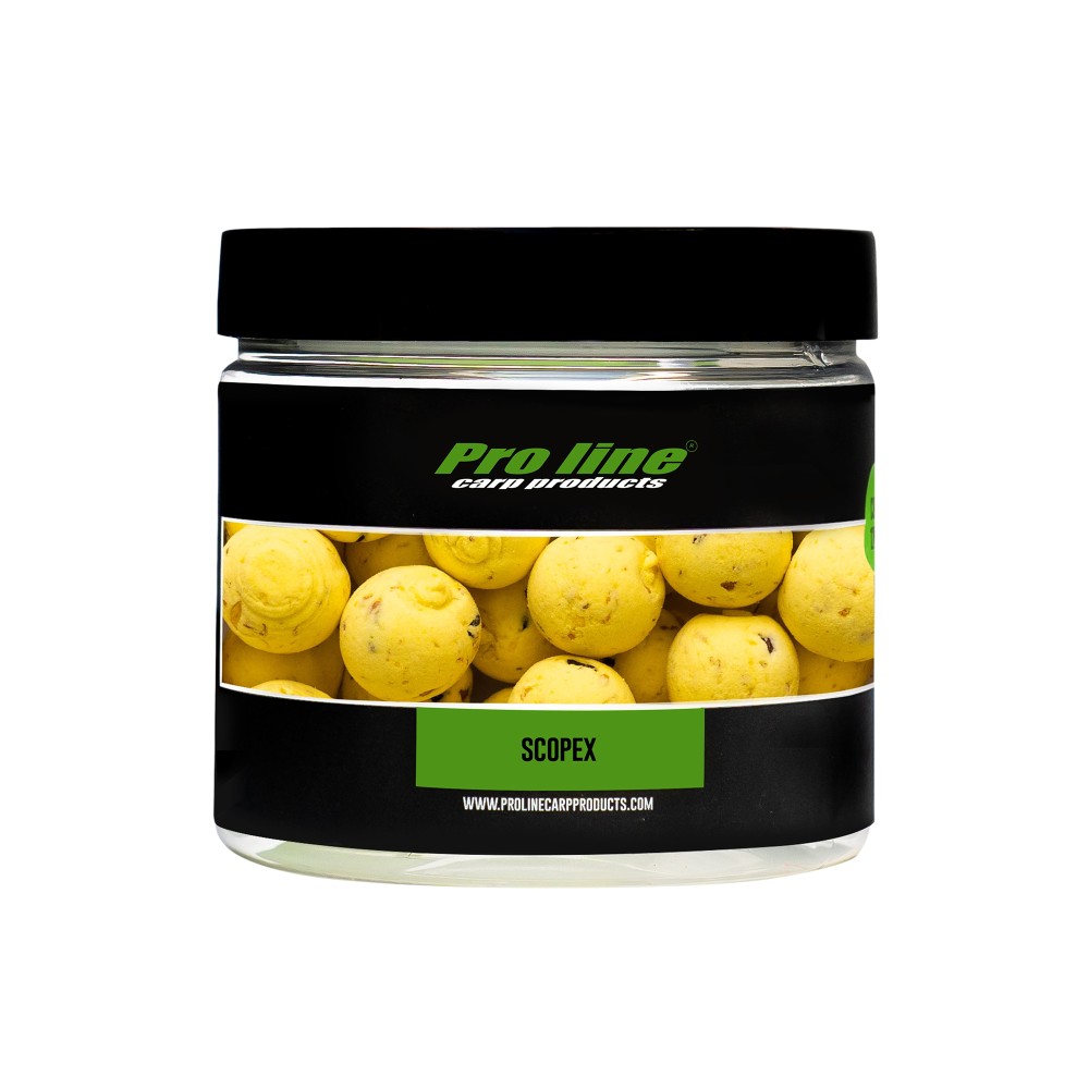 Pro line Readymades Pop-Ups Boilies Scopex - gelb - 200ml - 15mm